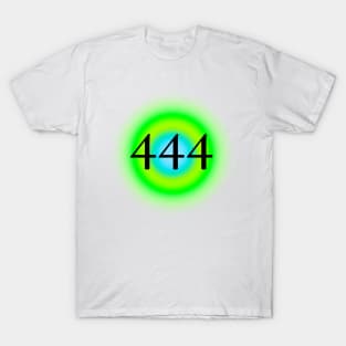 444 Angel Numbers Protection Glowing Aura T-Shirt